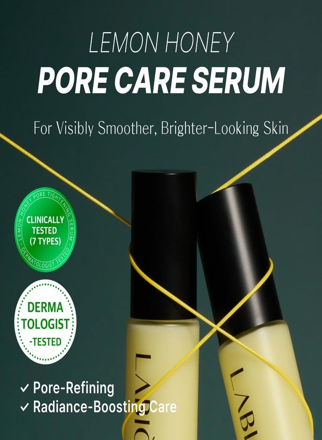 Labiora Lemon Honey Pore Care Serum for Face – Niacinamide, Vitamin C Derivative, Anti-Sebum P Complex, Smooth Texture, Refreshing Hydration, Clearer-Looking Skin, All Skin Types, 1.11 fl oz / 33ml - Image 2